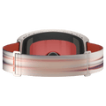 Back view of the Salomon Sentry Prime Goggles in Rainy Day, Sigma Poppy Red lens, unisex model