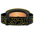 Back view of the Salomon Sentry Pro Goggles in Black Yellow, Sigma Emerald lens, unisex model
