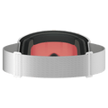 Back view of the Salomon Sentry Pro Goggles in White, Sigma Poppy Red lens, unisex model