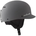 Main view of Sanbox Classic 1.0 Helmet in Grey colour, featuring removable goggle clip and ear pads
