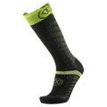 Main view of the Sidas Merino Performance Socks in Black and Yellow colourway, unisex model