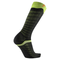 SIde view of the Sidas Merino Performance Socks in Black and Yellow colourway, unisex model
