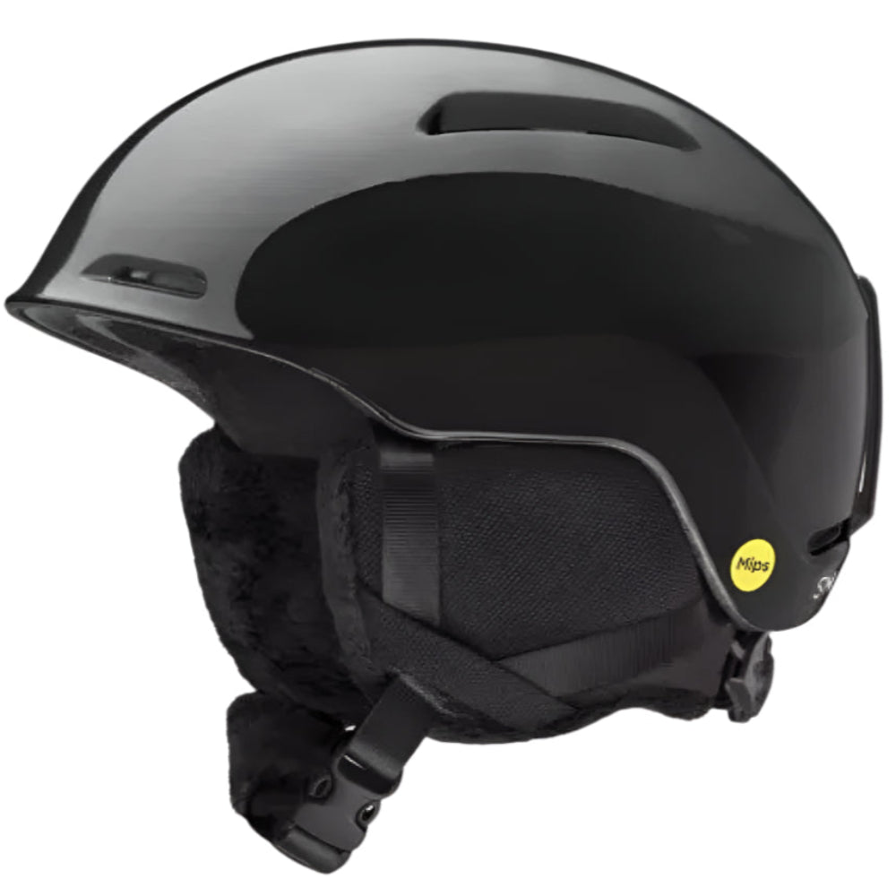Smith Glide snow Helmet for kids in Black featuring MIPS protection, AirEvac ventilation and a dial-fit system