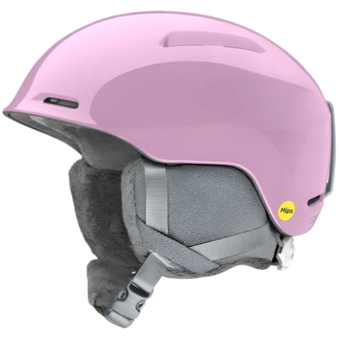 Smith Glide snow Helmet for kids in Proper Pink featuring MIPS protection, AirEvac ventilation and a dial-fit system