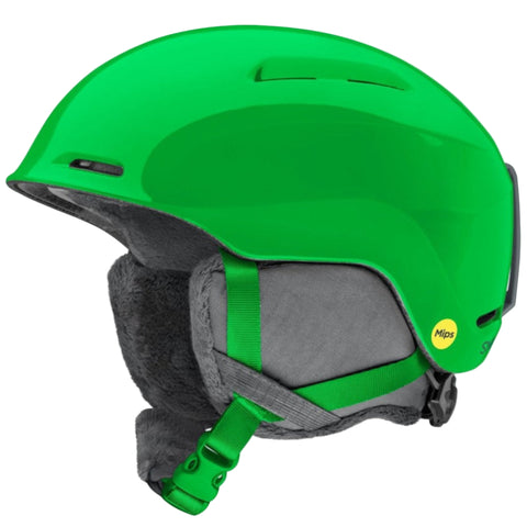 Smith Glide snow Helmet for kids in Slime featuring MIPS protection, AirEvac ventilation and a dial-fit system