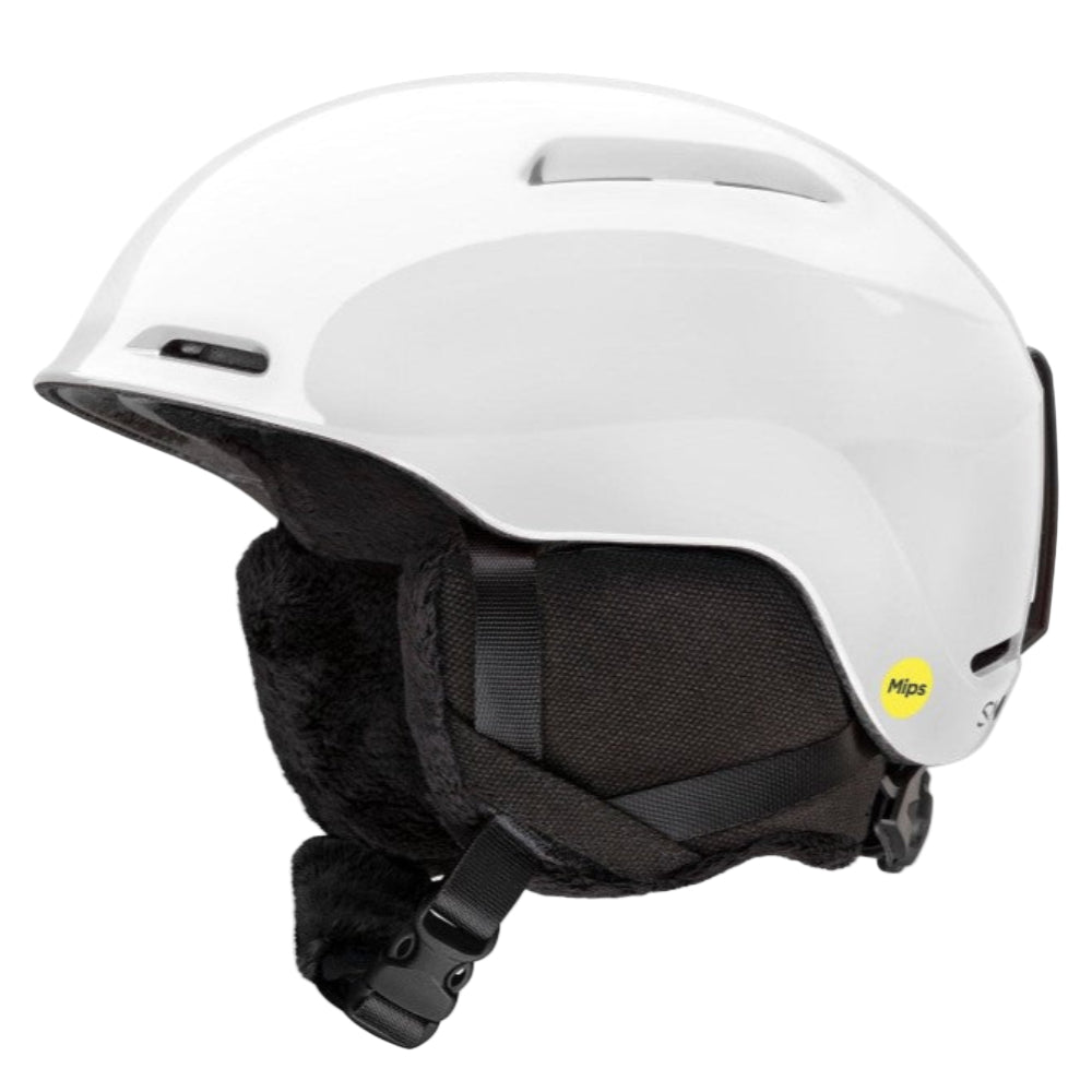 Smith Glide snow Helmet for kids in White featuring MIPS protection, AirEvac ventilation and a dial-fit system