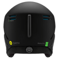Back view of the Smith Method Pro MIPS AF Helmet in Matte Black colourway, unisex's model