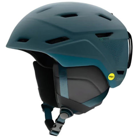 Smith Mission snow Helmet in Matte Pacific Geo featuring MIPS protection, BOA fit system, active ventilation and audio compatible pad