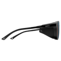 Side view of the Smith Venture Sunglasses in Matte Black, ChromaPop Glass Polarized Black lens, unisex model