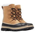Pair view of the Sorel Caribou Apres Boots in buff colourway, men model