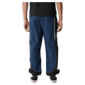 Back view of Afends Sporting Recycled Paneled Track Pants in colour Navy.