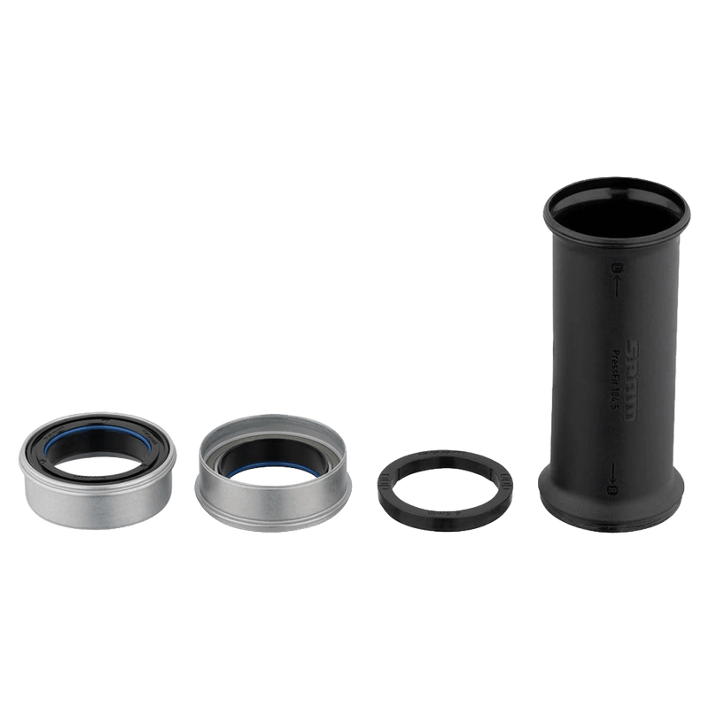 Parts view of the Sram DUB Pressfit Bike Bottom Bracket in 107mm colourway, Bike Components model