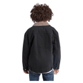 Back view of the St Goliath Barn Jacket in Black colourway, kids's model
