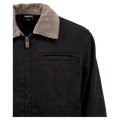 Close view of the St Goliath Barn Jacket in Black colourway, kids's model
