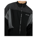 Close view of the St Goliath EDM Jacket in Black colourway, men's model