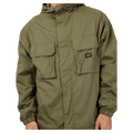 Close view of the St Goliath G400 Jacket in Khaki colourway, men's model