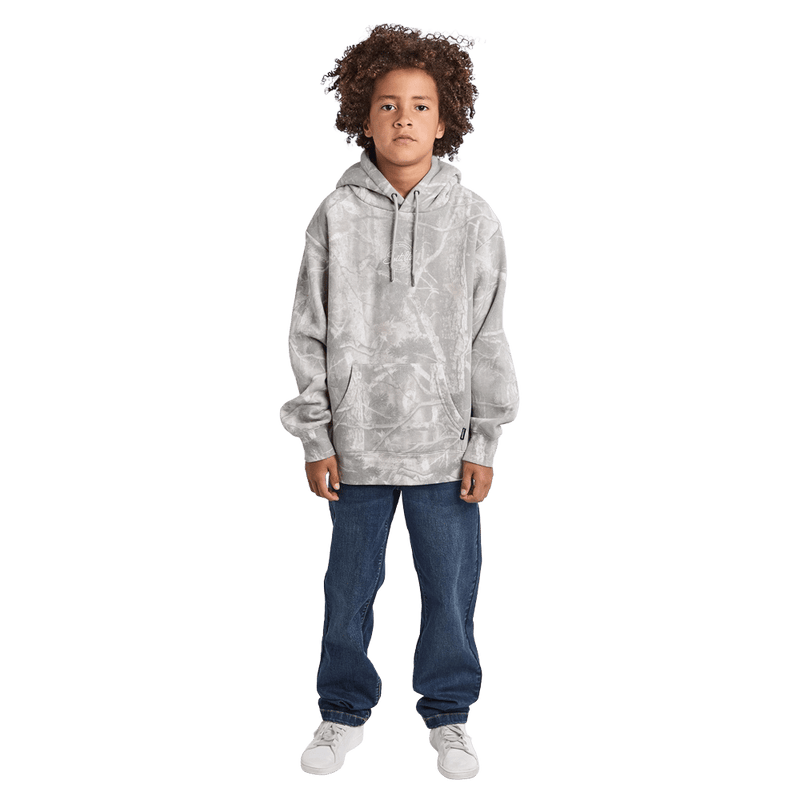 Full-body view of the St Goliath SNT Hoodie in Multi colourway, kids's model