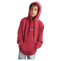 Front view of the St Goliath Upside Hoodie in Red colourway, kids's model