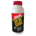 White Bottle of Swix Glide Wax Cleaner with red cap and black and red label