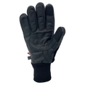Palm view of the Transform Photo Incentive Gloves in Black colourway, unisex model