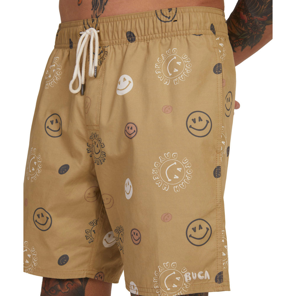 Opposites Elastic Print Shorts