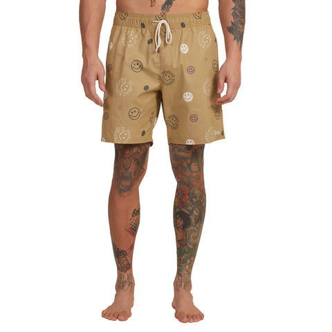 Opposites Elastic Print Shorts