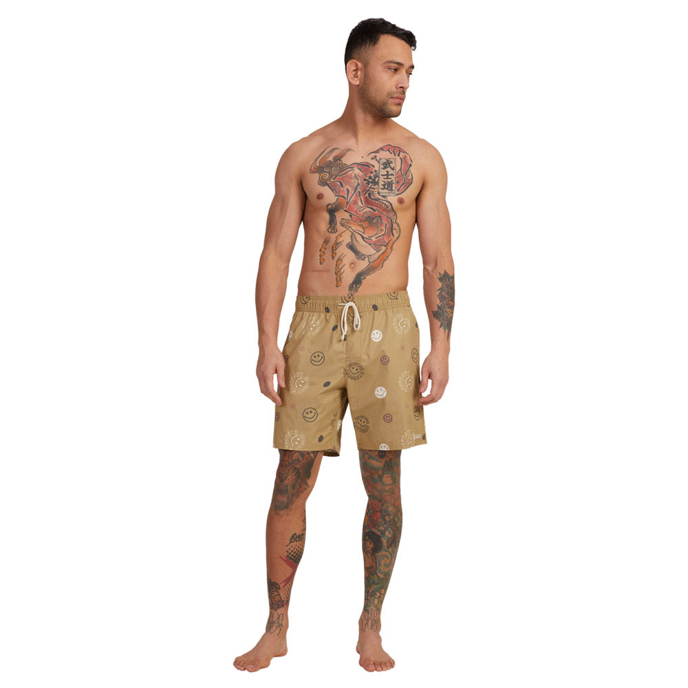 Opposites Elastic Print Shorts