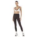 Full view of P.E Nation Vita Full Length Leggings - Womens in colour Coffee/Whisper White.