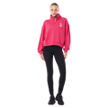 Full view of P.E Nation Voltage Quarter Zip - Womens in colour Cosmo Pink.