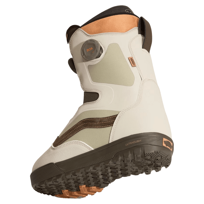 Alternative view of the Vans Aura Pro Snowboard Boots in Bay Leaf Green colourway, men model
