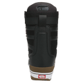 Back view of the Vans Hi-Standar Pro Snowboard Boots in Black and White colourway, men model