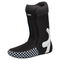 Liner view of the Vans Hi-Standar Pro Snowboard Boots in Black and White colourway, men model