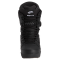 Front view of the Vans Invado Pro Snowboard Boots in Black and Gum colourway, unisex model