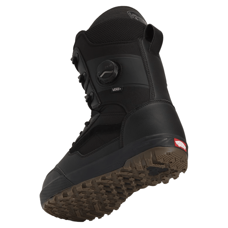 Alternative view of the Vans Invado Pro Snowboard Boots in Black and Gum colourway, unisex model