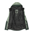 Open jacket view of the Volcom 2026 Bolt Ins Jacket in Scarab colourway, women's model.