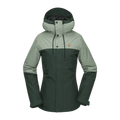 Main view of the Volcom 2026 Bolt Ins Jacket in Scarab colourway, women's model.
