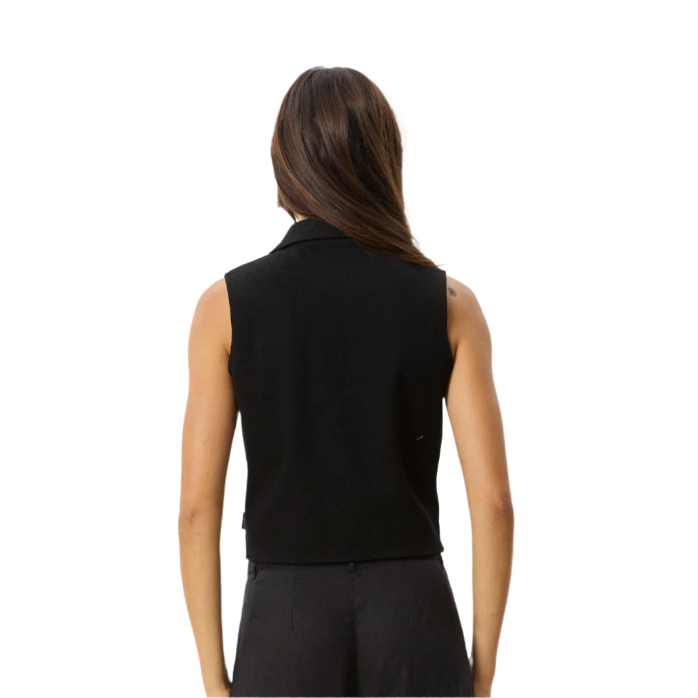Eliza - Rib Sleeveless Shirt - Womens