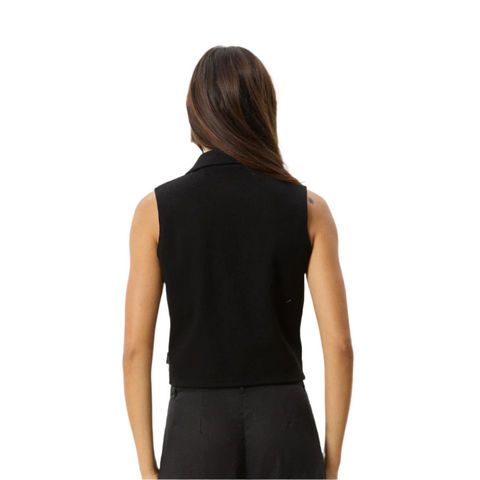 Eliza - Rib Sleeveless Shirt - Womens