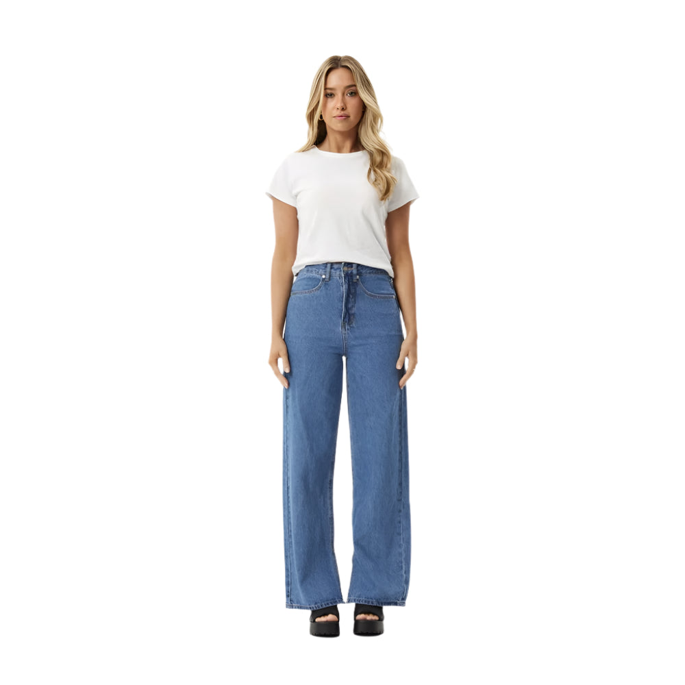 Bella Denim Wide Leg Baggy Jean - Womens