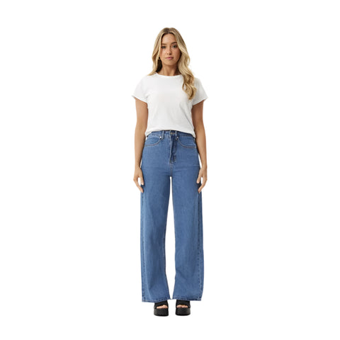 Bella Denim Wide Leg Baggy Jean - Womens