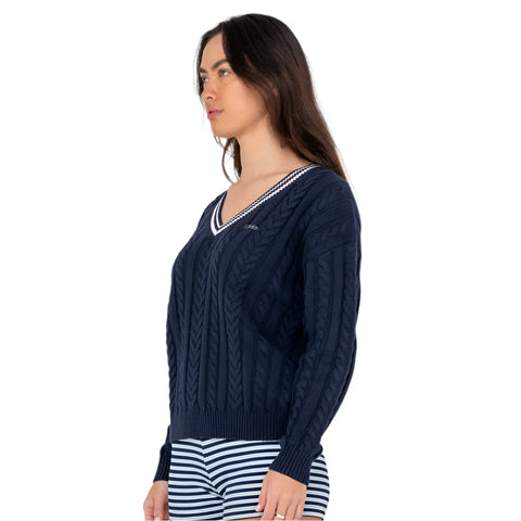 Oxford Oversized Vee Neck Knit Jumper