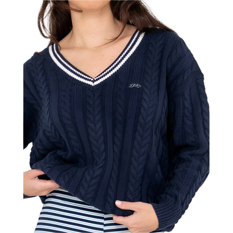 Oxford Oversized Vee Neck Knit Jumper