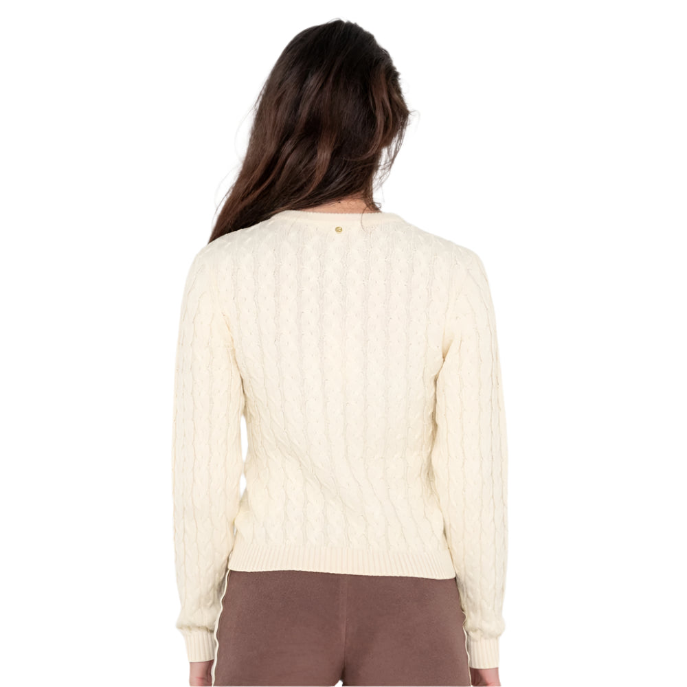 Collegiate Long Sleeve Vee Neck Knit Jumper