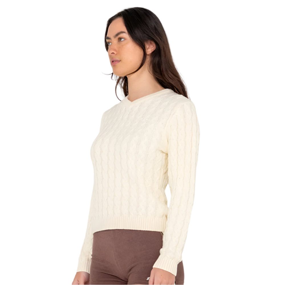 Collegiate Long Sleeve Vee Neck Knit Jumper