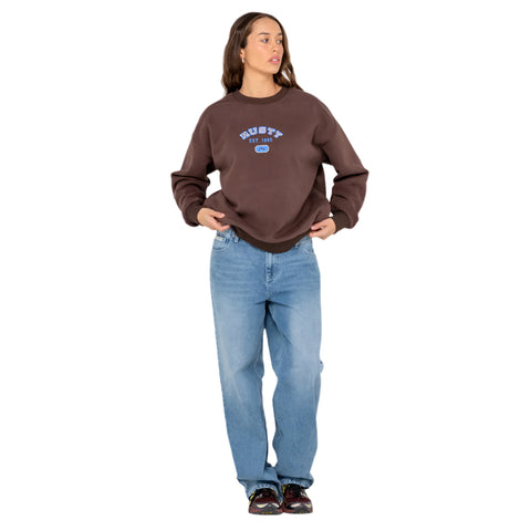 College Dropout Oversized Crew Fleece - Womens