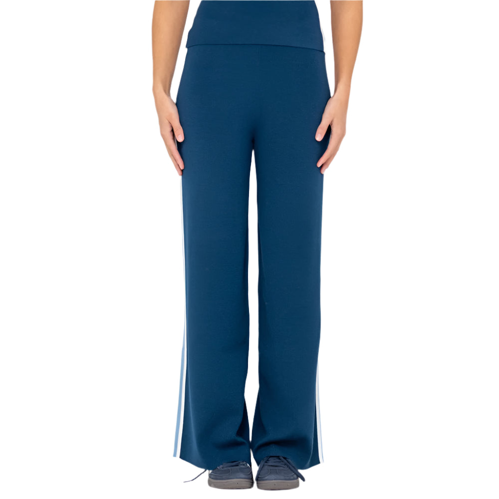 Amelia Stripe Wide Leg Pants - Womens