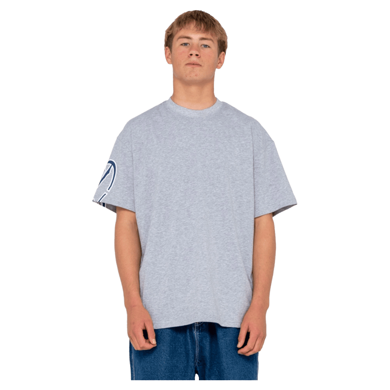 View of Rusty Glaze-R Short Sleeve Tee in Marle Grey