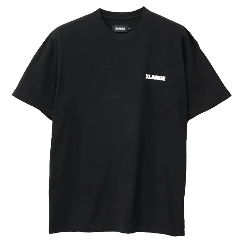 Front view of the X Large 91 LCB Tee in colour Pigment Black