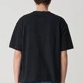 Back view of X Large Vertical Gorilla Fit Tee in Black