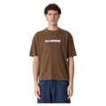 Front full view of Wings Gorilla Fit SS Tee in colour Cocoa